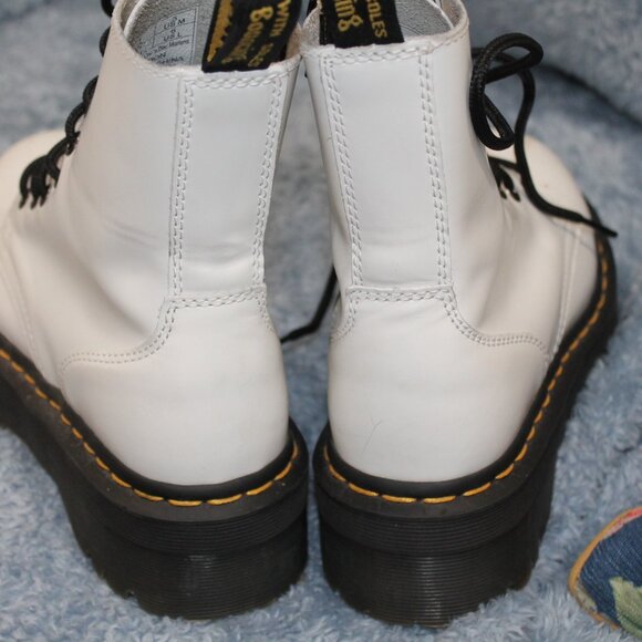 Doc Marten's White Air Wair Jadon Platforms, Size 6 - Picture 3 of 6